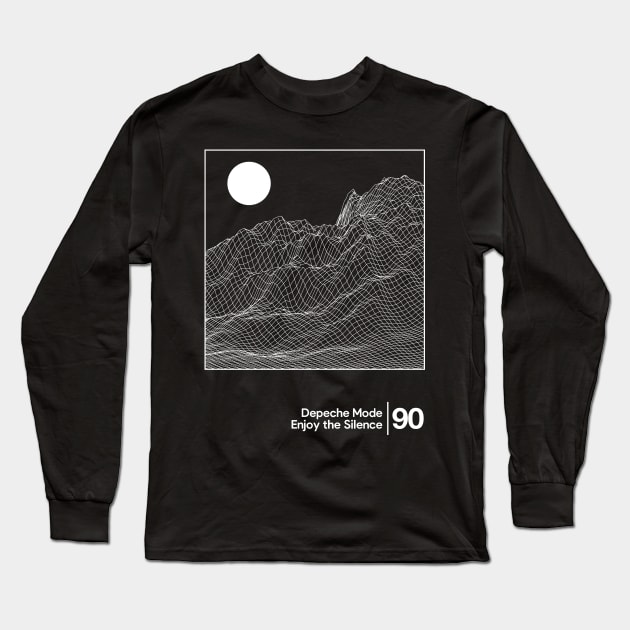 Enjoy the Silence - Depeche Mode / Minimal Graphic Artwork Long Sleeve T-Shirt by saudade